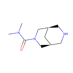CN(C)C(=O)N1C[C@@H]2CNC[C@@H](C2)C1 ZINC000103243597