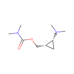 CN(C)C(=O)OC[C@H]1C[C@H]1N(C)C ZINC000473114704