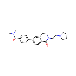 CN(C)C(=O)c1ccc(-c2ccc3c(c2)CCN(CCN2CCCC2)C3=O)cc1 ZINC000059114791