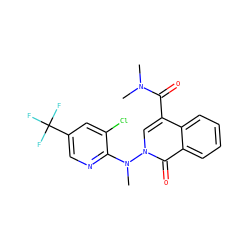 CN(C)C(=O)c1cn(N(C)c2ncc(C(F)(F)F)cc2Cl)c(=O)c2ccccc12 ZINC000003128479