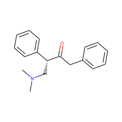 CN(C)C[C@@H](C(=O)Cc1ccccc1)c1ccccc1 ZINC000001671201
