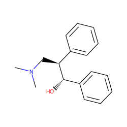 CN(C)C[C@@H](c1ccccc1)[C@@H](O)c1ccccc1 ZINC000001670707