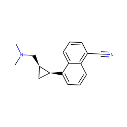 CN(C)C[C@@H]1C[C@@H]1c1cccc2c(C#N)cccc12 ZINC000028960379