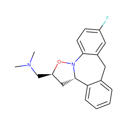 CN(C)C[C@@H]1C[C@H]2c3ccccc3Cc3cc(F)ccc3N2O1 ZINC000013437068