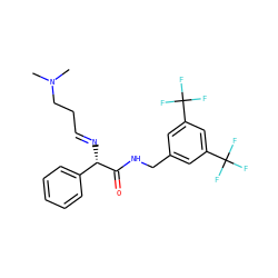 CN(C)CC/C=N/[C@H](C(=O)NCc1cc(C(F)(F)F)cc(C(F)(F)F)c1)c1ccccc1 ZINC000034804096