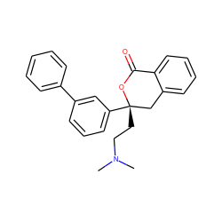 CN(C)CC[C@]1(c2cccc(-c3ccccc3)c2)Cc2ccccc2C(=O)O1 ZINC000053244186