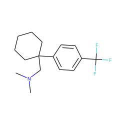 CN(C)CC1(c2ccc(C(F)(F)F)cc2)CCCCC1 ZINC000066066479