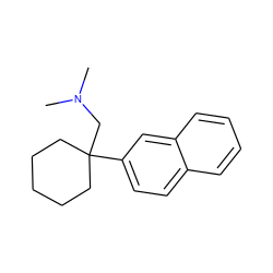 CN(C)CC1(c2ccc3ccccc3c2)CCCCC1 ZINC000066098913