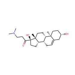 CN(C)CCC(=O)[C@@]1(O)CC[C@H]2[C@H]3CC=C4C[C@@H](O)CC[C@]4(C)[C@H]3CC[C@]21C ZINC000006202551