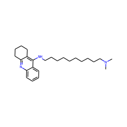 CN(C)CCCCCCCCCCNc1c2c(nc3ccccc13)CCCC2 ZINC000013801244