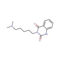 CN(C)CCCCCn1c(=O)[nH]c2ccccc2c1=O ZINC000653782604