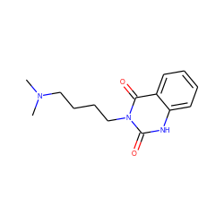 CN(C)CCCCn1c(=O)[nH]c2ccccc2c1=O ZINC000299504590