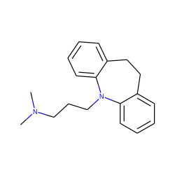 CN(C)CCCN1c2ccccc2CCc2ccccc21 ZINC000000020245