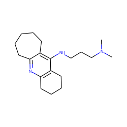 CN(C)CCCNc1c2c(nc3c1CCCC3)CCCCC2 ZINC000013533676