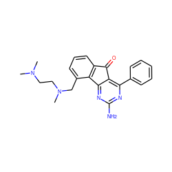 CN(C)CCN(C)Cc1cccc2c1-c1nc(N)nc(-c3ccccc3)c1C2=O ZINC000049054652