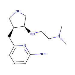 CN(C)CCN[C@@H]1CNC[C@@H]1Cc1cccc(N)n1 ZINC000040413863