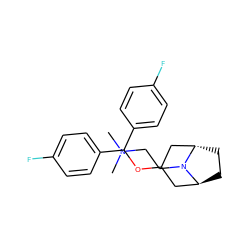 CN(C)CCN1[C@H]2CC[C@H]1CC(OC(c1ccc(F)cc1)c1ccc(F)cc1)C2 ZINC001772599451