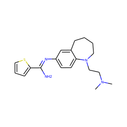 CN(C)CCN1CCCCc2cc(/N=C(\N)c3cccs3)ccc21 ZINC000084602077