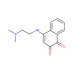 CN(C)CCNC1=CC(=O)C(=O)c2ccccc21 ZINC000137010876