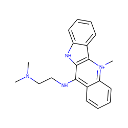 CN(C)CCNc1c2ccccc2[n+](C)c2c1[nH]c1ccccc12 ZINC000055734794