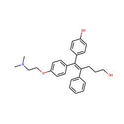 CN(C)CCOc1ccc(/C(=C(/CCCO)c2ccccc2)c2ccc(O)cc2)cc1 ZINC000014978677