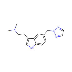 CN(C)CCc1c[nH]c2ccc(Cn3nccn3)cc12 ZINC000013741361