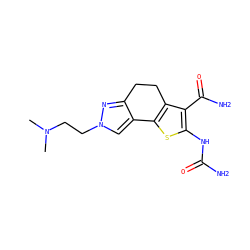 CN(C)CCn1cc2c(n1)CCc1c-2sc(NC(N)=O)c1C(N)=O ZINC000066074339