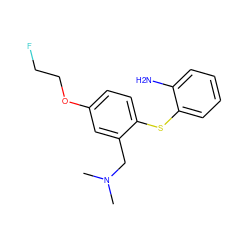 CN(C)Cc1cc(OCCF)ccc1Sc1ccccc1N ZINC000028870417