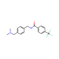 CN(C)Cc1ccc(CNC(=O)c2ccc(C(F)(F)F)cc2)cc1 ZINC000006548464