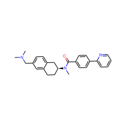 CN(C)Cc1ccc2c(c1)CC[C@H](N(C)C(=O)c1ccc(-c3ccccn3)cc1)C2 ZINC000038149879