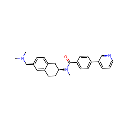 CN(C)Cc1ccc2c(c1)CC[C@H](N(C)C(=O)c1ccc(-c3cccnc3)cc1)C2 ZINC000038149881