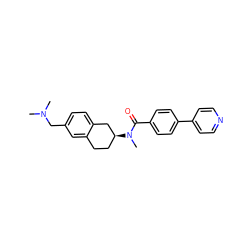 CN(C)Cc1ccc2c(c1)CC[C@H](N(C)C(=O)c1ccc(-c3ccncc3)cc1)C2 ZINC000038149880