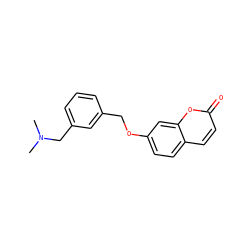 CN(C)Cc1cccc(COc2ccc3ccc(=O)oc3c2)c1 ZINC000473127348