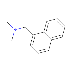 CN(C)Cc1cccc2ccccc12 ZINC000001662344