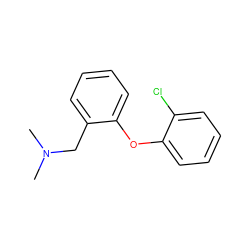 CN(C)Cc1ccccc1Oc1ccccc1Cl ZINC000029129918