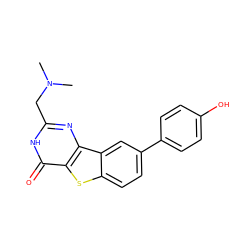 CN(C)Cc1nc2c(sc3ccc(-c4ccc(O)cc4)cc32)c(=O)[nH]1 ZINC000043197140