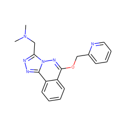 CN(C)Cc1nnc2c3ccccc3c(OCc3ccccn3)nn12 ZINC000013560011