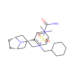 CN(C)S(=O)(=O)N(CCN1[C@H]2CC[C@@H]1C[C@H](c1cccc(C(N)=O)c1)C2)CC1CCCCC1 ZINC000117292893