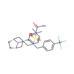 CN(C)S(=O)(=O)N(CCN1[C@H]2CC[C@@H]1C[C@H](c1cccc(C(N)=O)c1)C2)Cc1ccc(C(F)(F)F)cc1 ZINC001772576622