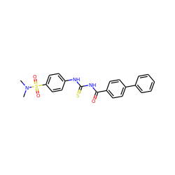 CN(C)S(=O)(=O)c1ccc(NC(=S)NC(=O)c2ccc(-c3ccccc3)cc2)cc1 ZINC000006286886