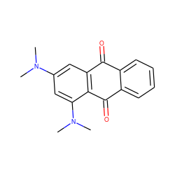 CN(C)c1cc2c(c(N(C)C)c1)C(=O)c1ccccc1C2=O ZINC000003878660