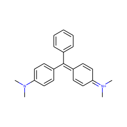 CN(C)c1ccc(C(=C2C=CC(=[N+](C)C)C=C2)c2ccccc2)cc1 ZINC000003953819