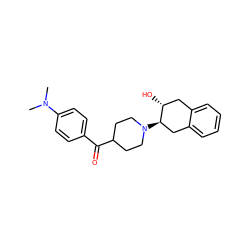 CN(C)c1ccc(C(=O)C2CCN([C@@H]3Cc4ccccc4C[C@H]3O)CC2)cc1 ZINC000096273567