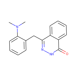 CN(C)c1ccccc1Cc1n[nH]c(=O)c2ccccc12 ZINC000473117166