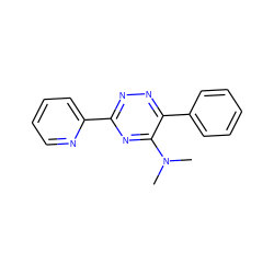 CN(C)c1nc(-c2ccccn2)nnc1-c1ccccc1 ZINC000001397965