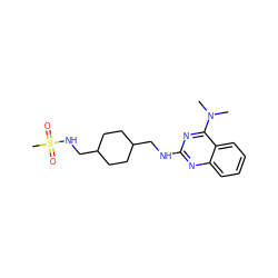 CN(C)c1nc(NCC2CCC(CNS(C)(=O)=O)CC2)nc2ccccc12 ZINC000028522841