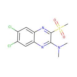 CN(C)c1nc2cc(Cl)c(Cl)cc2nc1S(C)(=O)=O ZINC000028951036