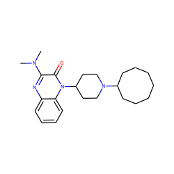 CN(C)c1nc2ccccc2n(C2CCN(C3CCCCCCC3)CC2)c1=O ZINC000114711707