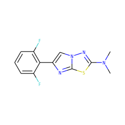 CN(C)c1nn2cc(-c3c(F)cccc3F)nc2s1 ZINC001772588312