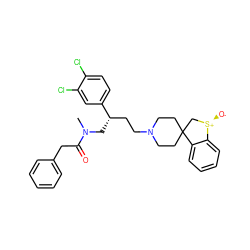 CN(C[C@@H](CCN1CCC2(CC1)C[S@@+]([O-])c1ccccc12)c1ccc(Cl)c(Cl)c1)C(=O)Cc1ccccc1 ZINC000026579511